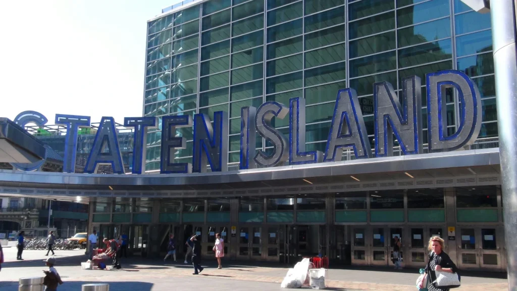 Exterior view of Whitehall Terminal in Manhattan, New York City