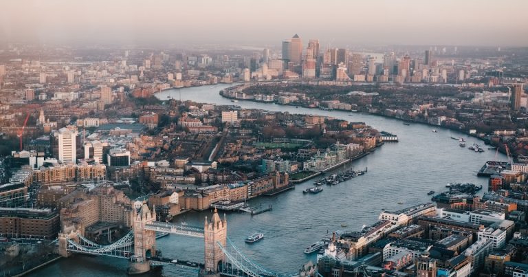 Big Ben and Westminster at sunset in London