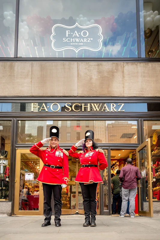 Exterior of FAO Schwarz toy store in New York City