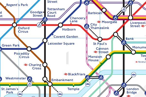 piece London Underground map