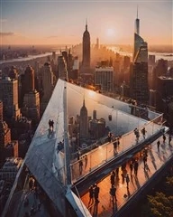 AI-created image of The Edge Observatory in New York, adapted for mobile devices.